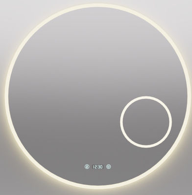 김서림 방지 기능, 시간, 온도 표시, 방수 디자인의 스마트 LED 욕실 거울